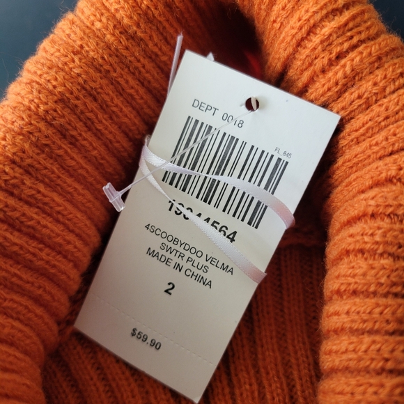 Hot Topic Scooby Doo Velma Turtleneck PLUS SIZE 2 - Picture 4 of 4